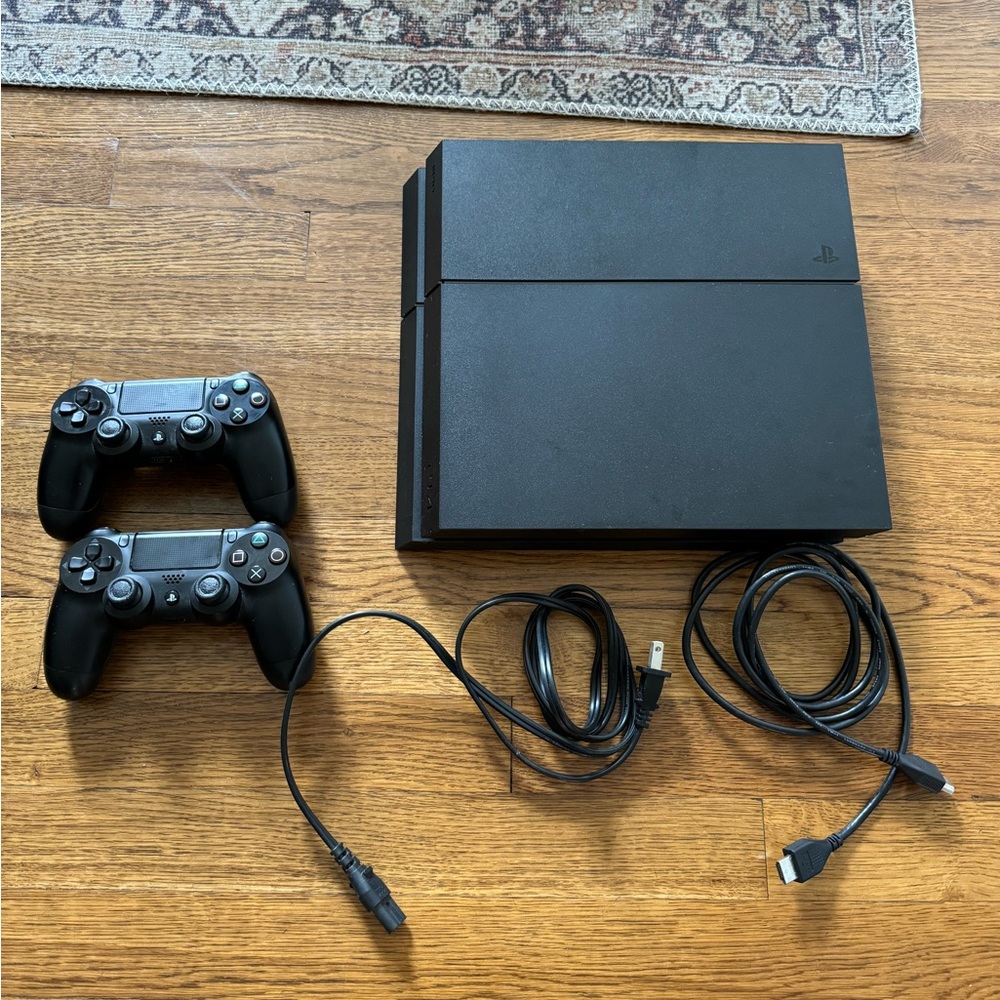 PS4 + 2 Controllers + HDMI Cable/Power Cable